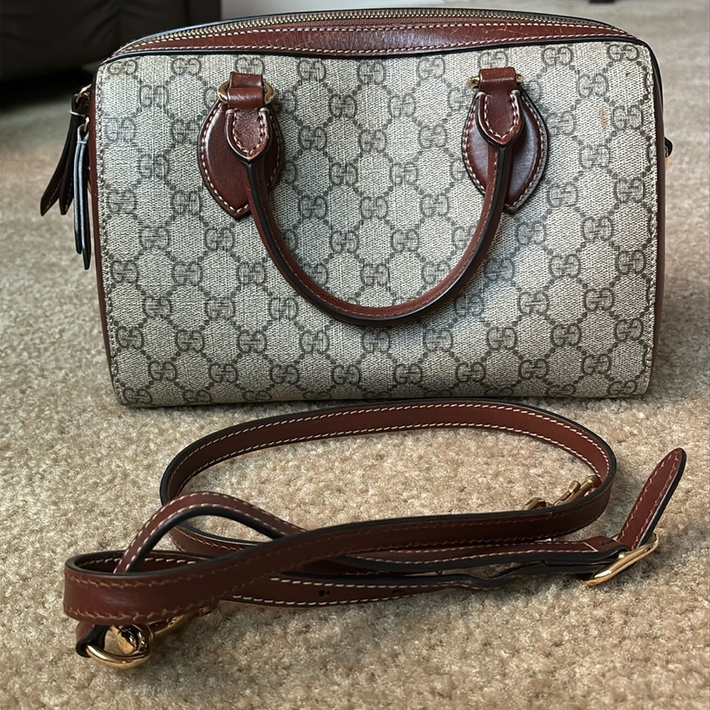 Gucci Supreme GG small Boston satchel - with dust bag!